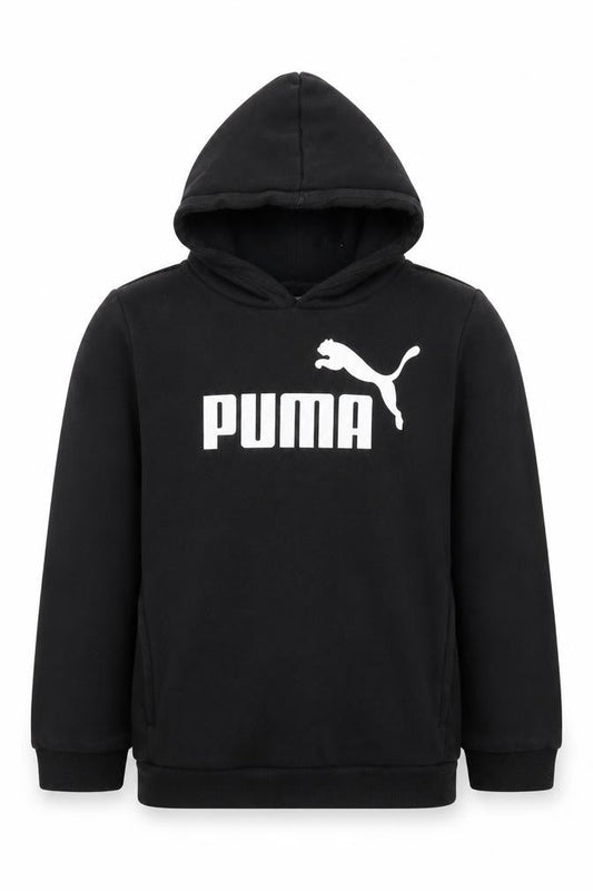 Boys UK Size 13-14 Years PUMA Black Pullover Hoodie