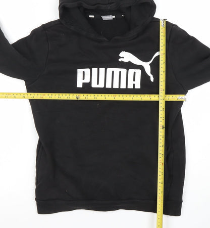 Boys UK Size 13-14 Years PUMA Black Pullover Hoodie