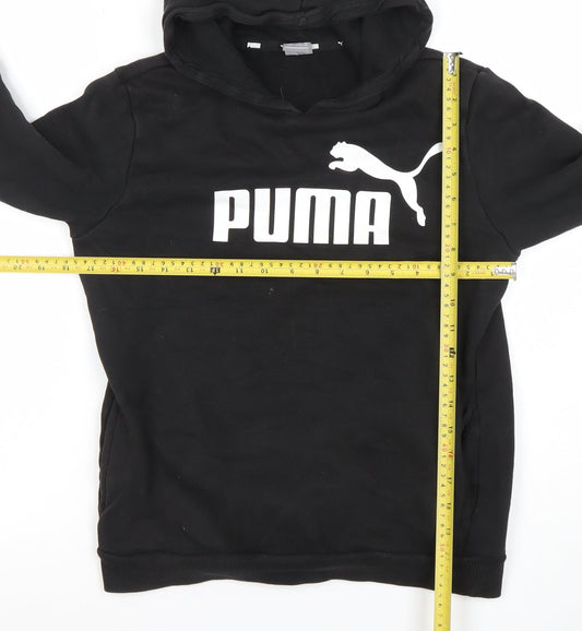 Boys UK Size 13-14 Years PUMA Black Pullover Hoodie