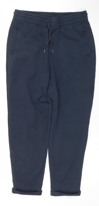 Dunnes Women’s Blue Jogger Trousers Size M Cotton Blend