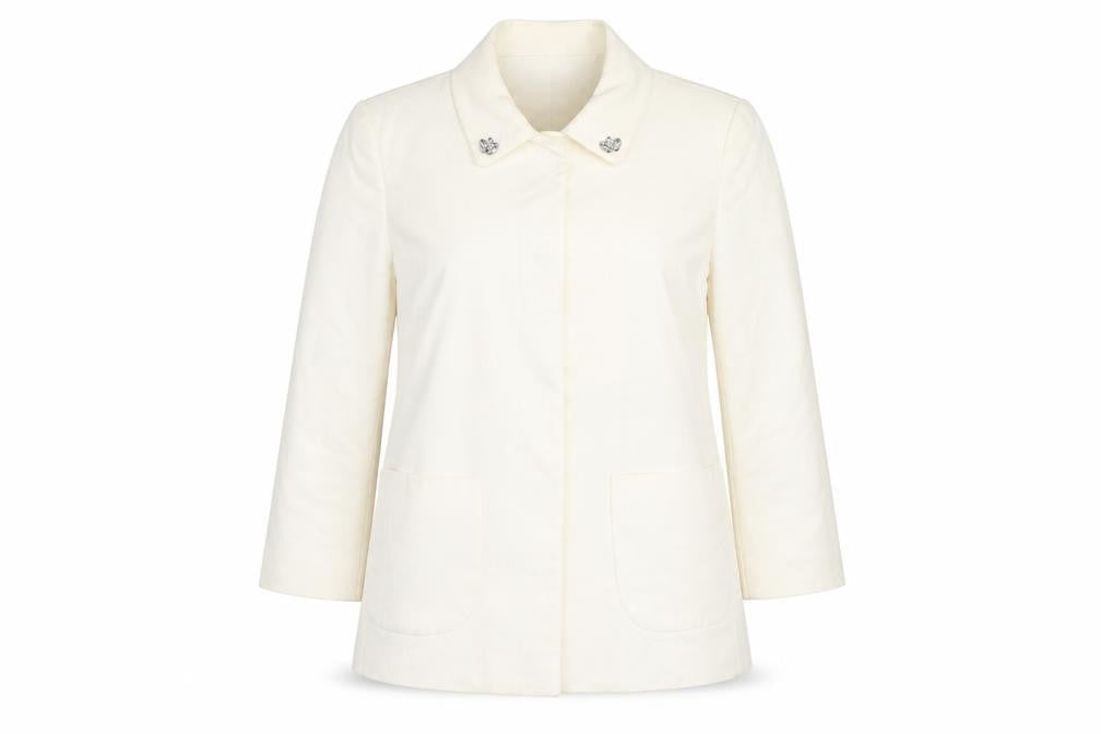 Womens UK Size XS Zara Basic Regular Ivory Blazer