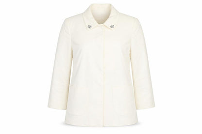 Womens UK Size XS Zara Basic Regular Ivory Blazer