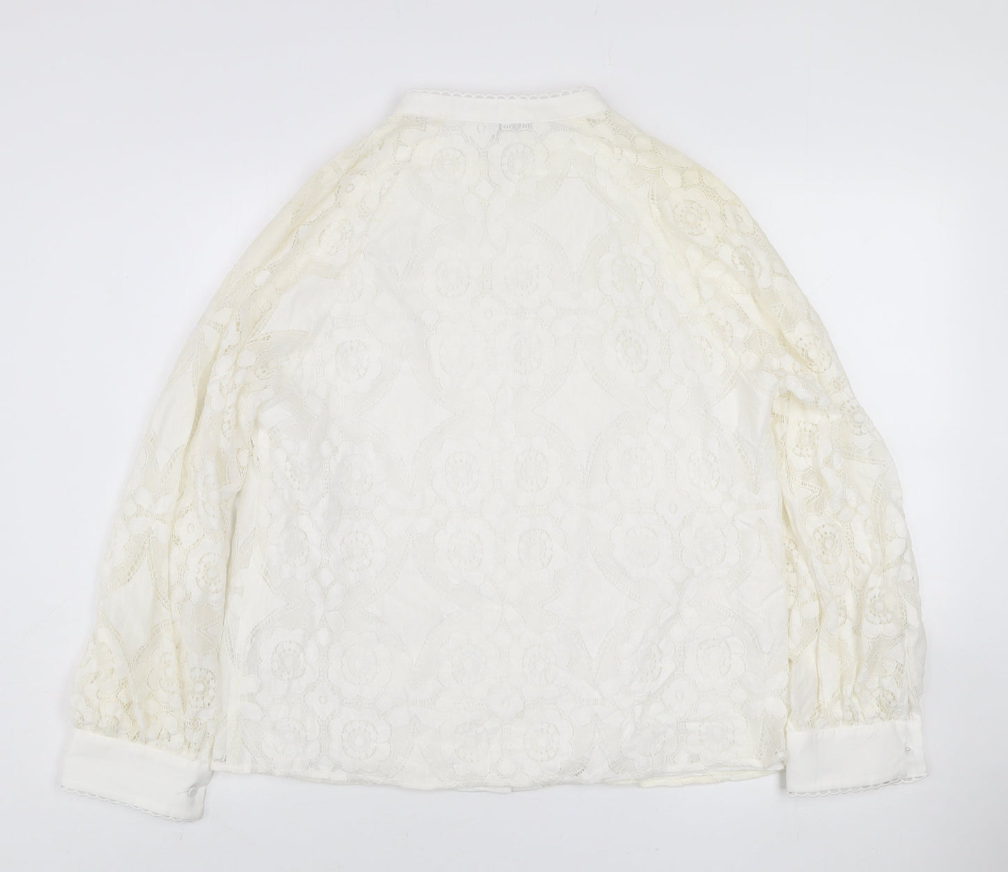 Womens UK Size 14 Gallery Ivory Tunic Blouse