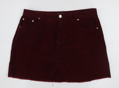 Womens UK Size 14 Miss Selfridge Straight & Pencil Corduroy Skirt