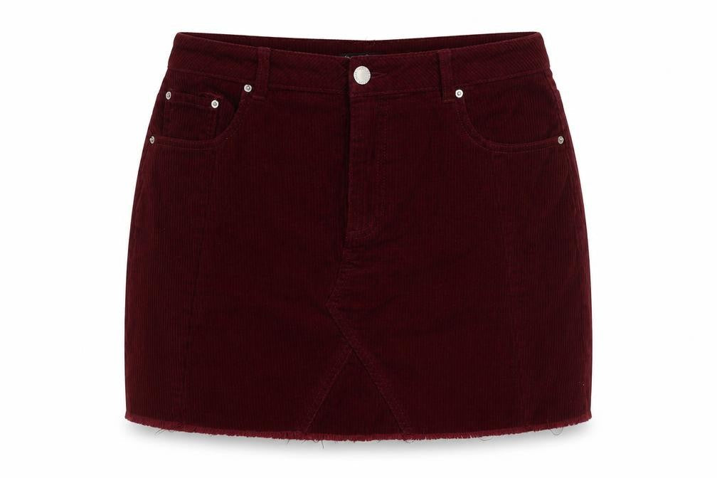Womens UK Size 14 Miss Selfridge Straight & Pencil Corduroy Skirt