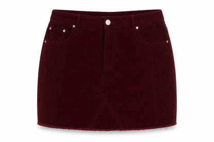 Womens UK Size 14 Miss Selfridge Straight & Pencil Corduroy Skirt