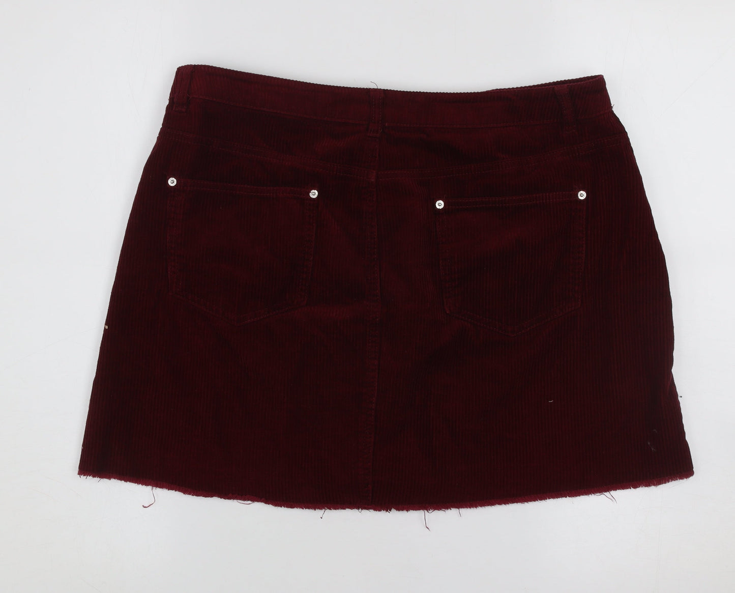 Womens UK Size 14 Miss Selfridge Straight & Pencil Corduroy Skirt
