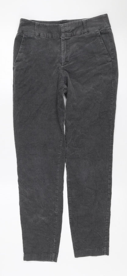 Womens UK Size 8 Part Two Regular Fit Chino Grey Trousers