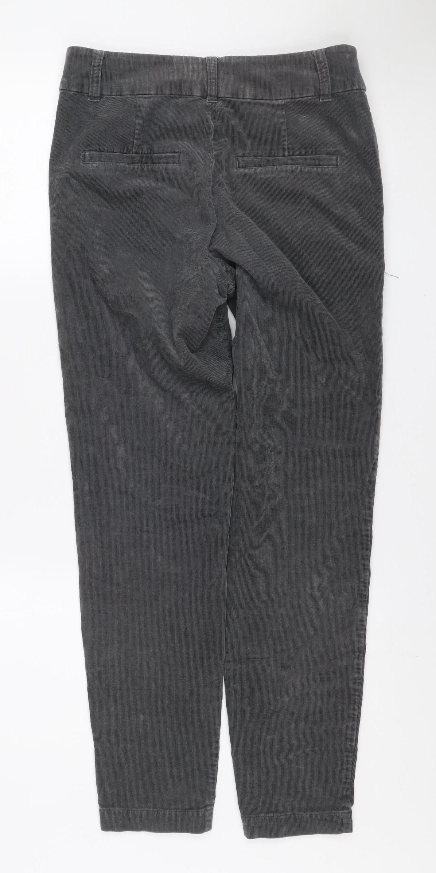Womens UK Size 8 Part Two Regular Fit Chino Grey Trousers