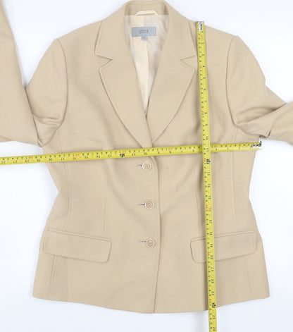 Marks and Spencer Women’s Beige Blazer Size 14 Classic Tailored Jacket