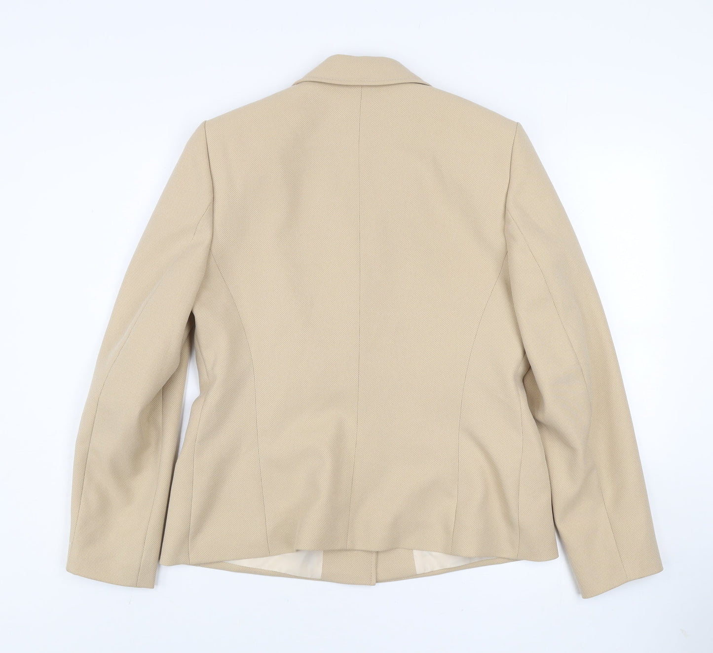 Marks and Spencer Women’s Beige Blazer Size 14 Classic Tailored Jacket