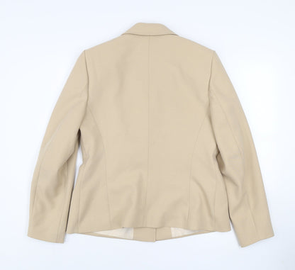 Marks and Spencer Women’s Beige Blazer Size 14 Classic Tailored Jacket