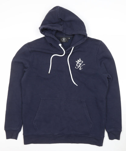 Mens UK Size M Gym King Blue Pullover Hoodie