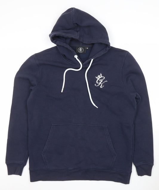 Mens UK Size M Gym King Blue Pullover Hoodie