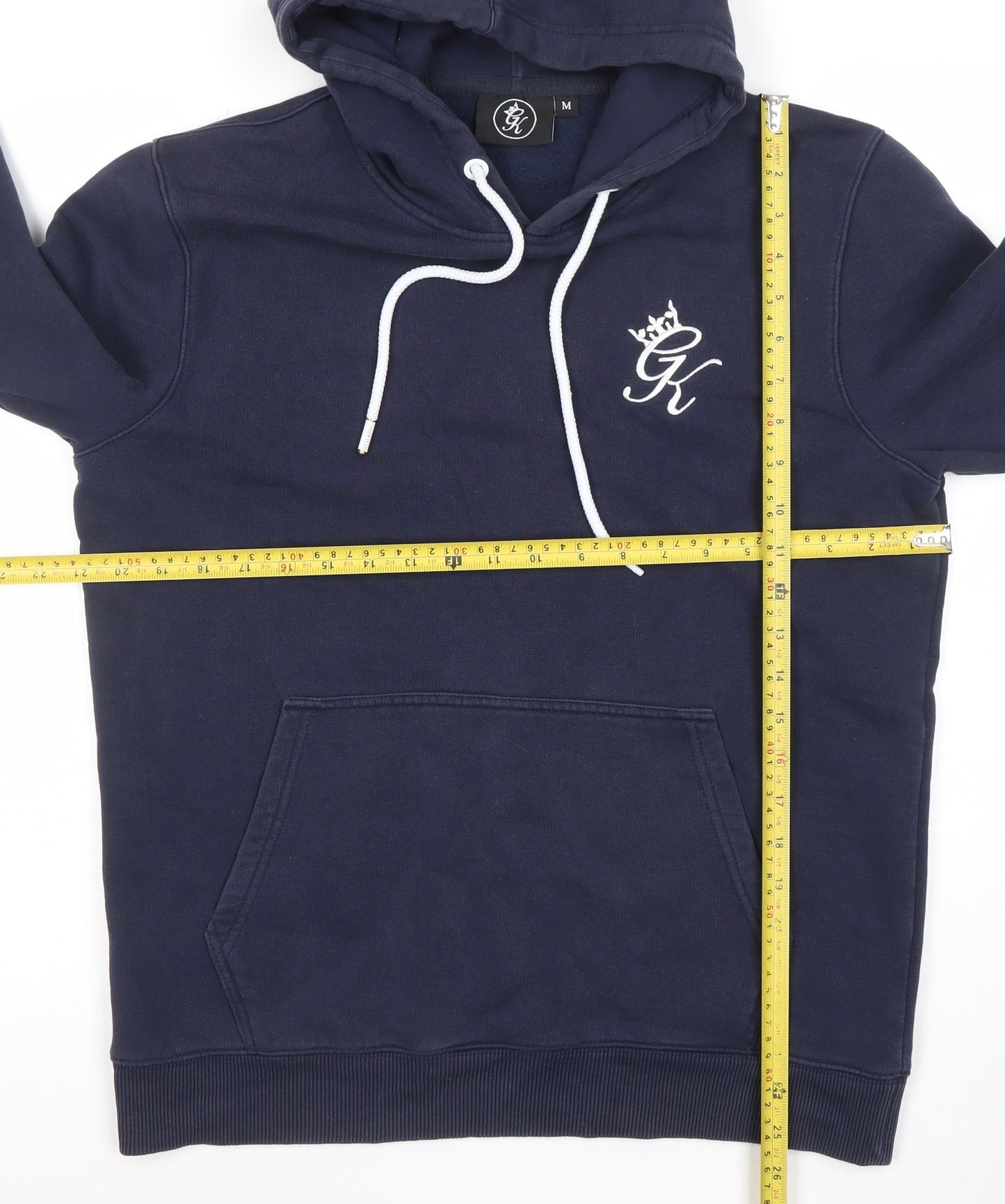 Mens UK Size M Gym King Blue Pullover Hoodie