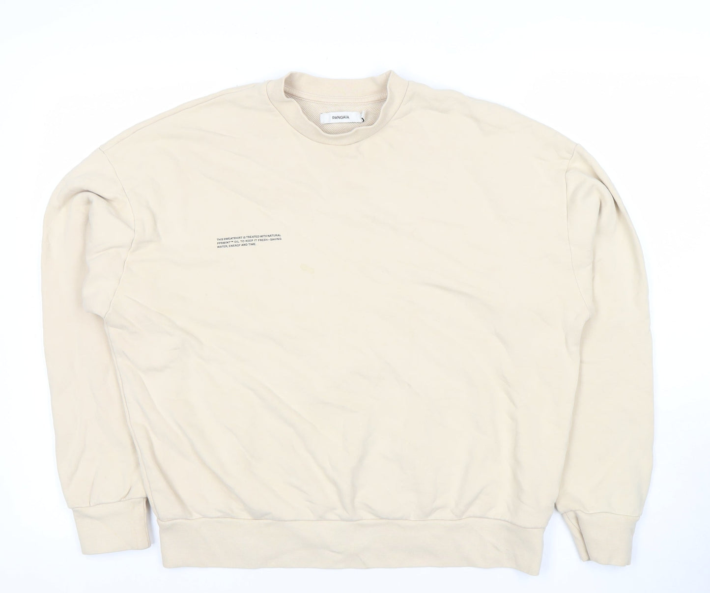 Womens UK Size S Pangaia Beige Pullover Sweatshirt