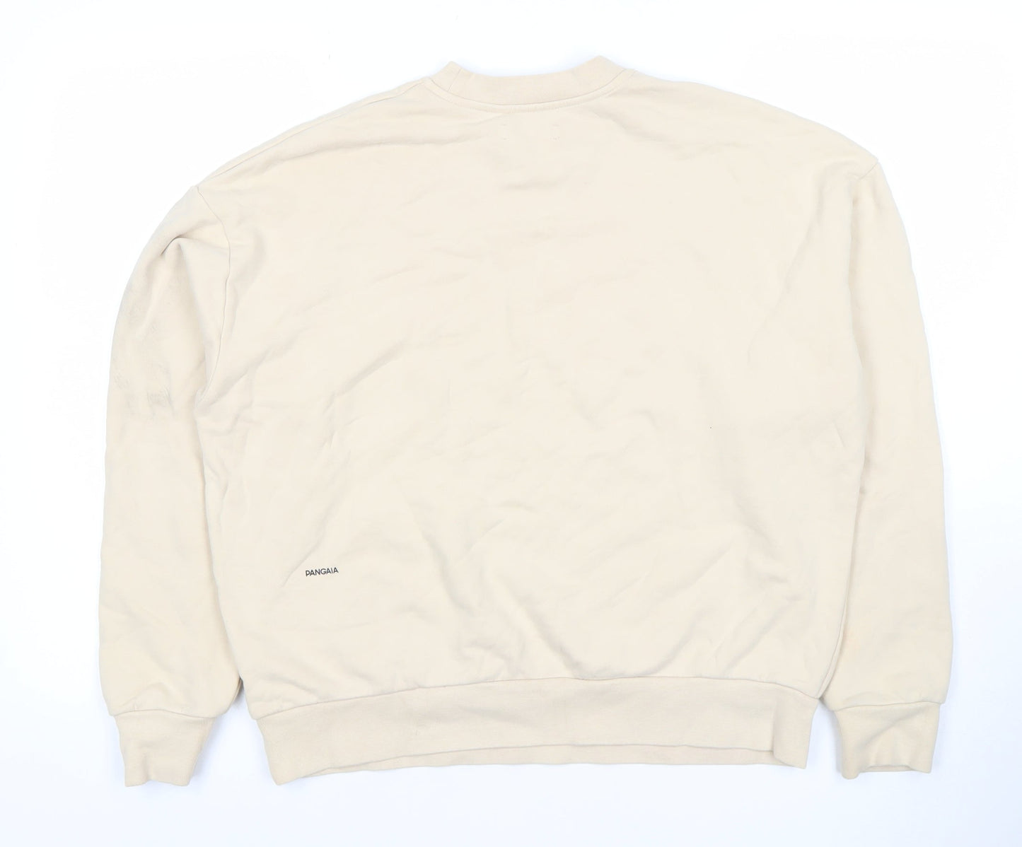 Womens UK Size S Pangaia Beige Pullover Sweatshirt