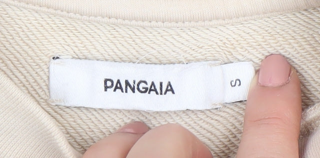 Womens UK Size S Pangaia Beige Pullover Sweatshirt