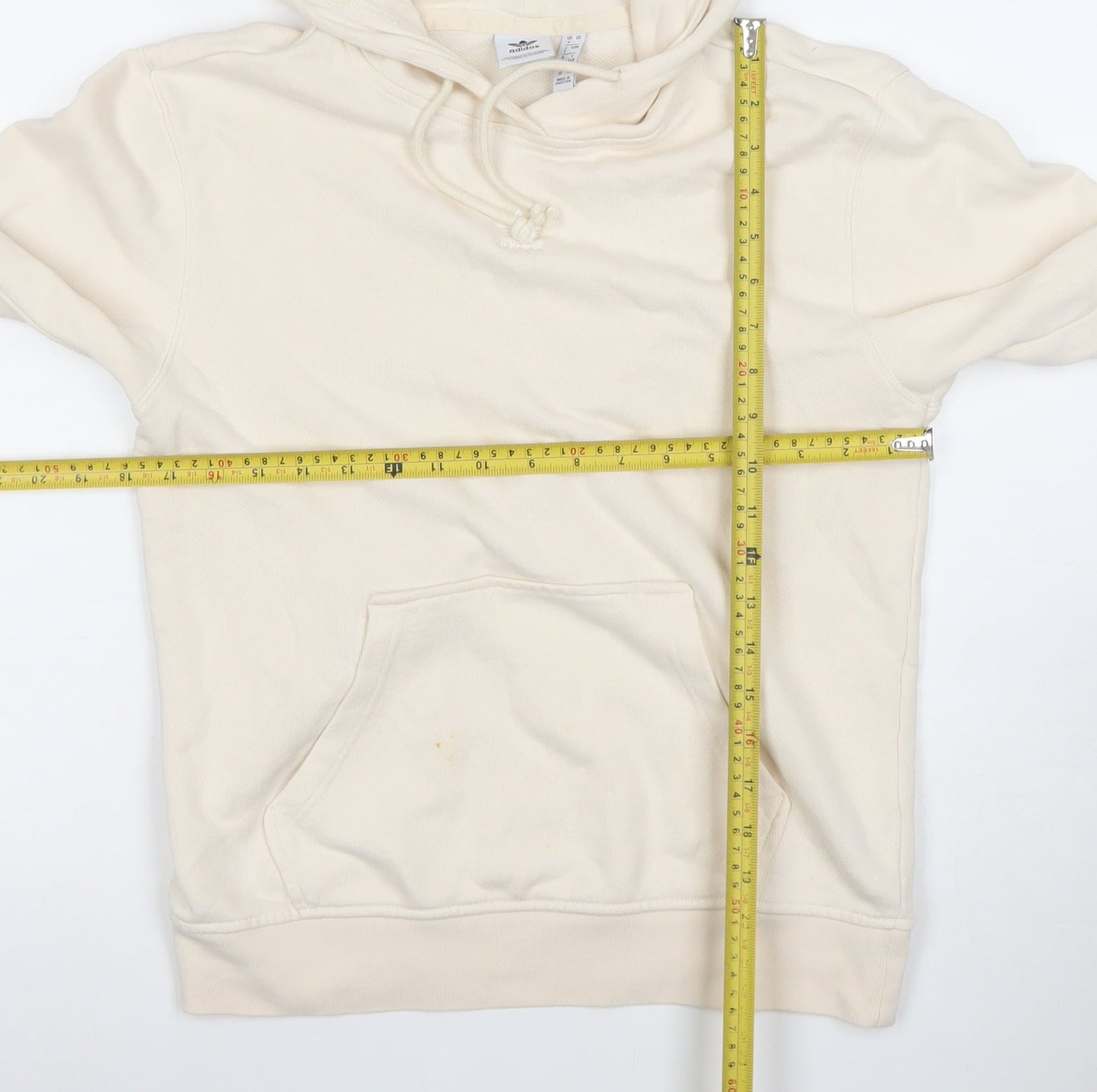 Adidas Women’s Beige Pullover Hoodie Size 4 Cotton Casual