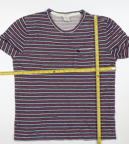 Abercrombie & Fitch Men's Multicoloured Stripe Long Sleeve Muscle Fit T-Shirt Size S