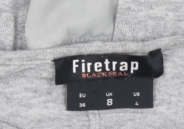 Womens UK Size 8 Firetrap Grey Tunic Blouse
