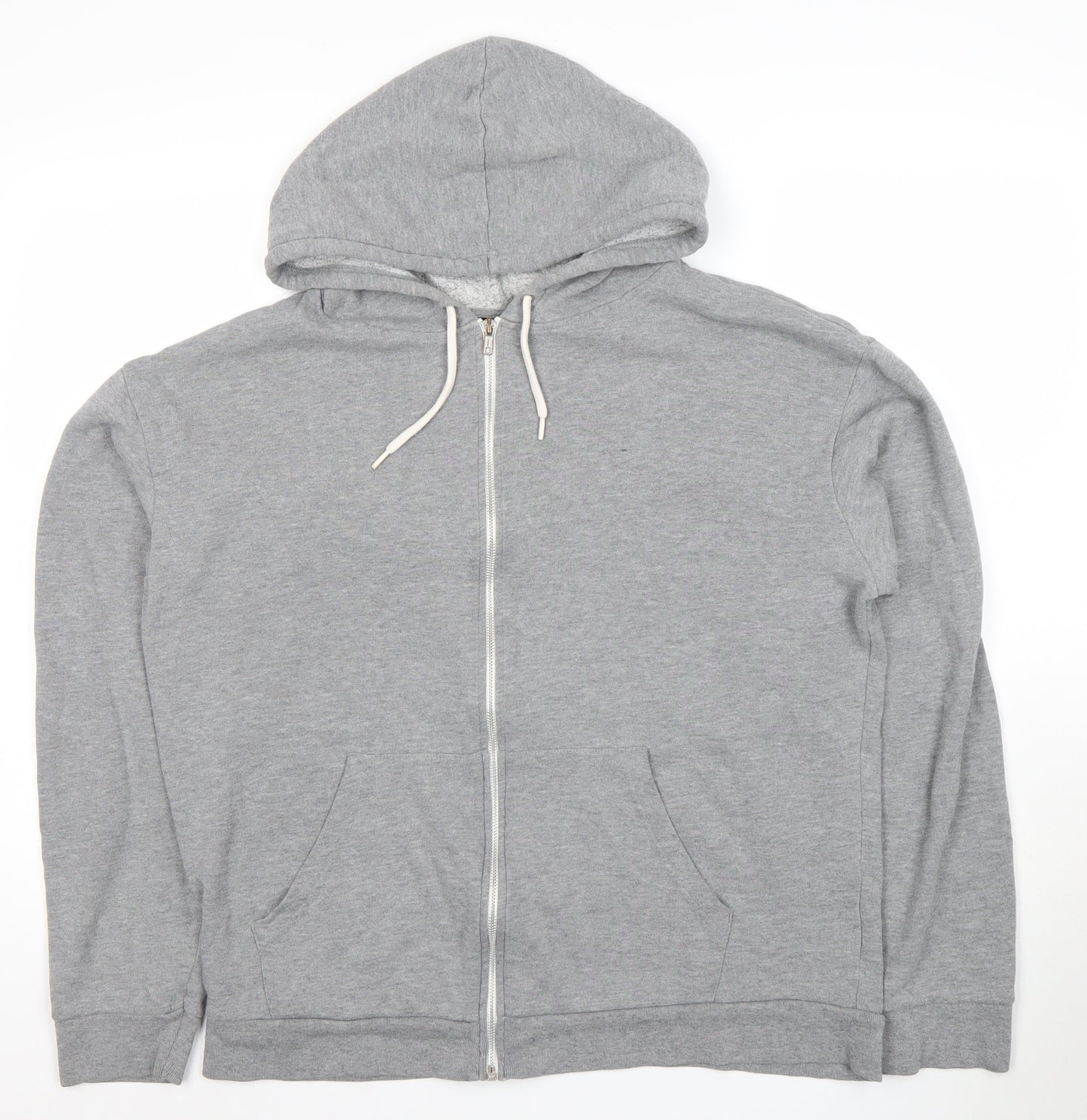 Womens UK Size 12 Topshop Grey Full Zip Hoodie