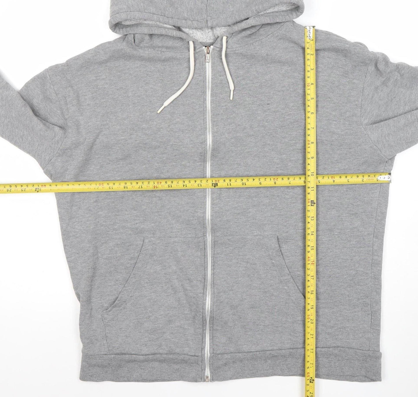 Womens UK Size 12 Topshop Grey Full Zip Hoodie