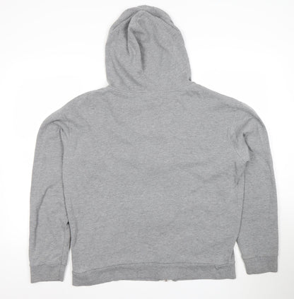 Womens UK Size 12 Topshop Grey Full Zip Hoodie