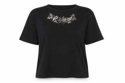 Womens UK Size L Eastex Black Basic T-Shirt