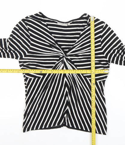 Womens UK Size M CC Petite Black Tunic Blouse