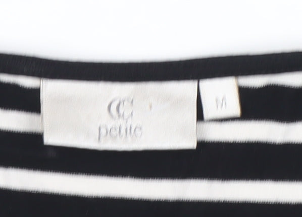Womens UK Size M CC Petite Black Tunic Blouse
