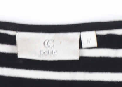 Womens UK Size M CC Petite Black Tunic Blouse