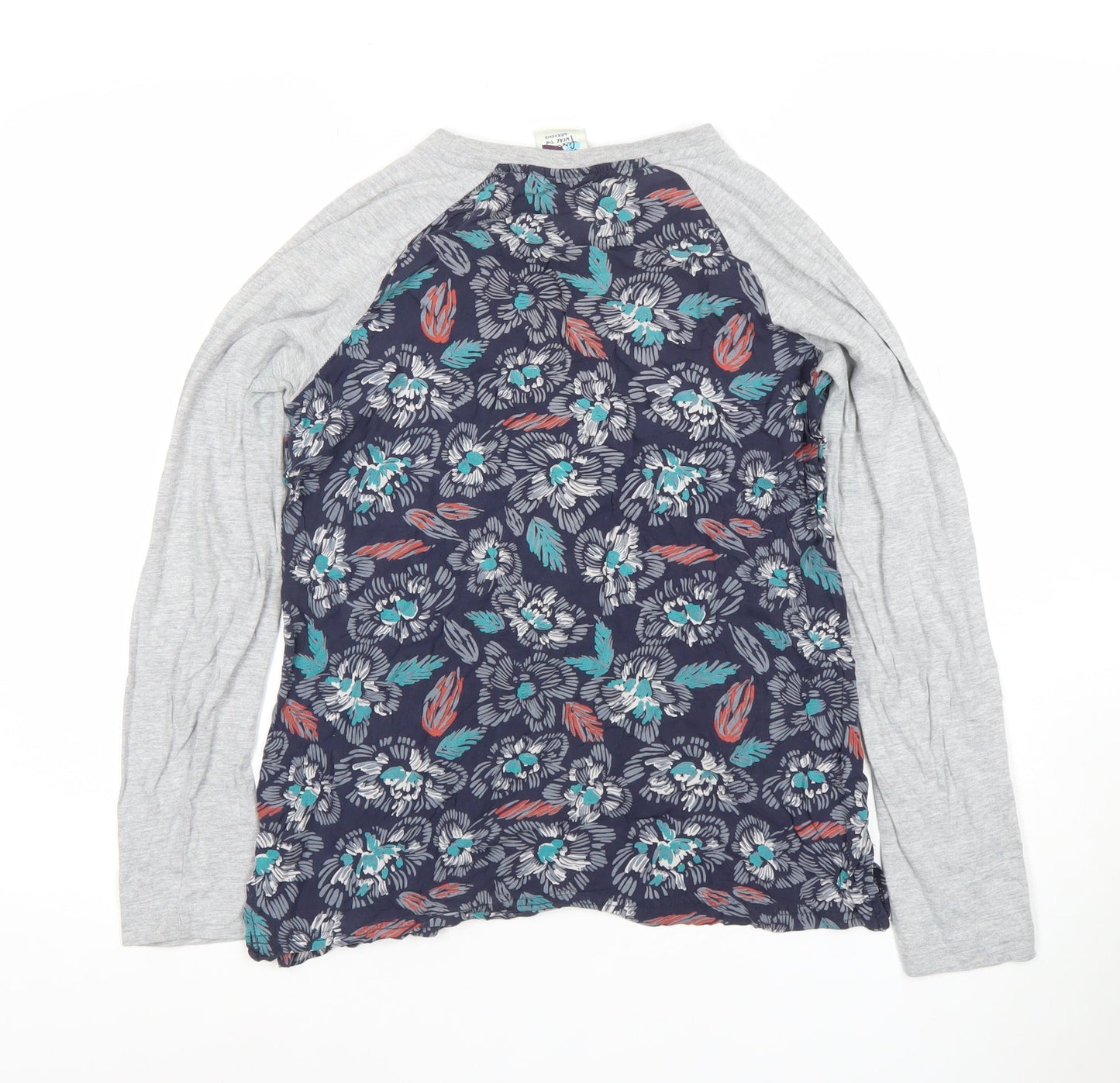 Womens UK Size 8 Weird Fish Blue Basic T-Shirt
