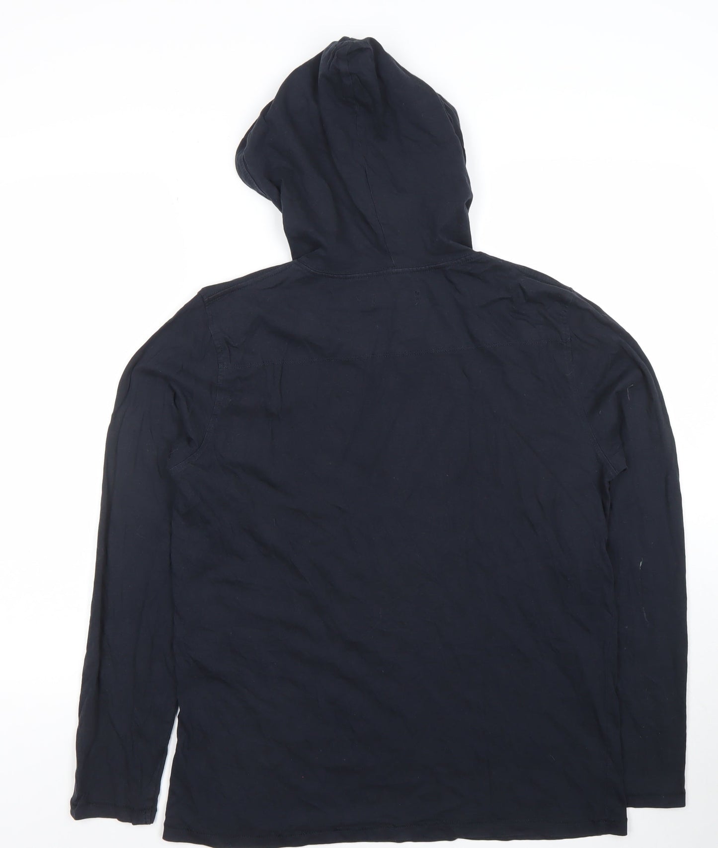 Mens UK Size L French Connection Black Pullover Hoodie