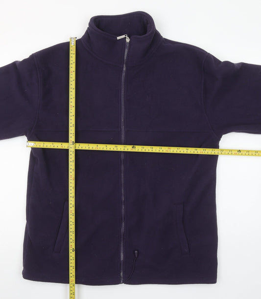 Paramour Womens Purple Fleece Full Zip Jacket XL