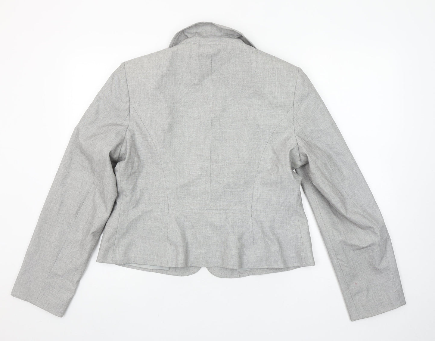 Marks and Spencer Women’s Grey Size 16 Single-Breasted Blazer