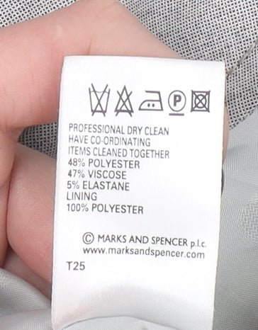 Marks and Spencer Women’s Grey Size 16 Single-Breasted Blazer