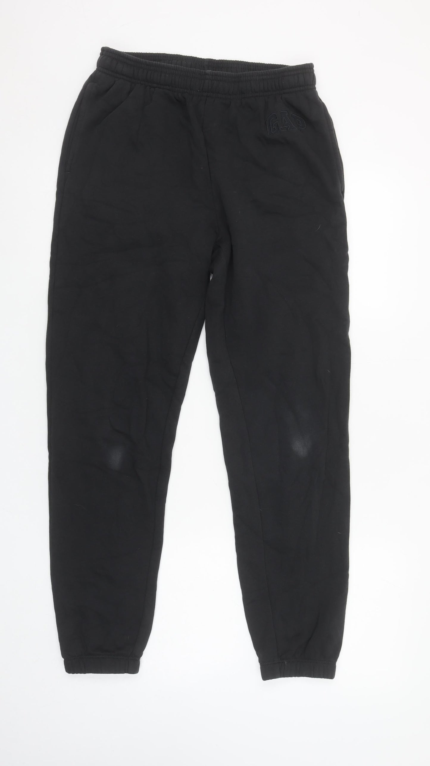 Womens UK Size XS Gap Regular Fit Jogger Black Trousers