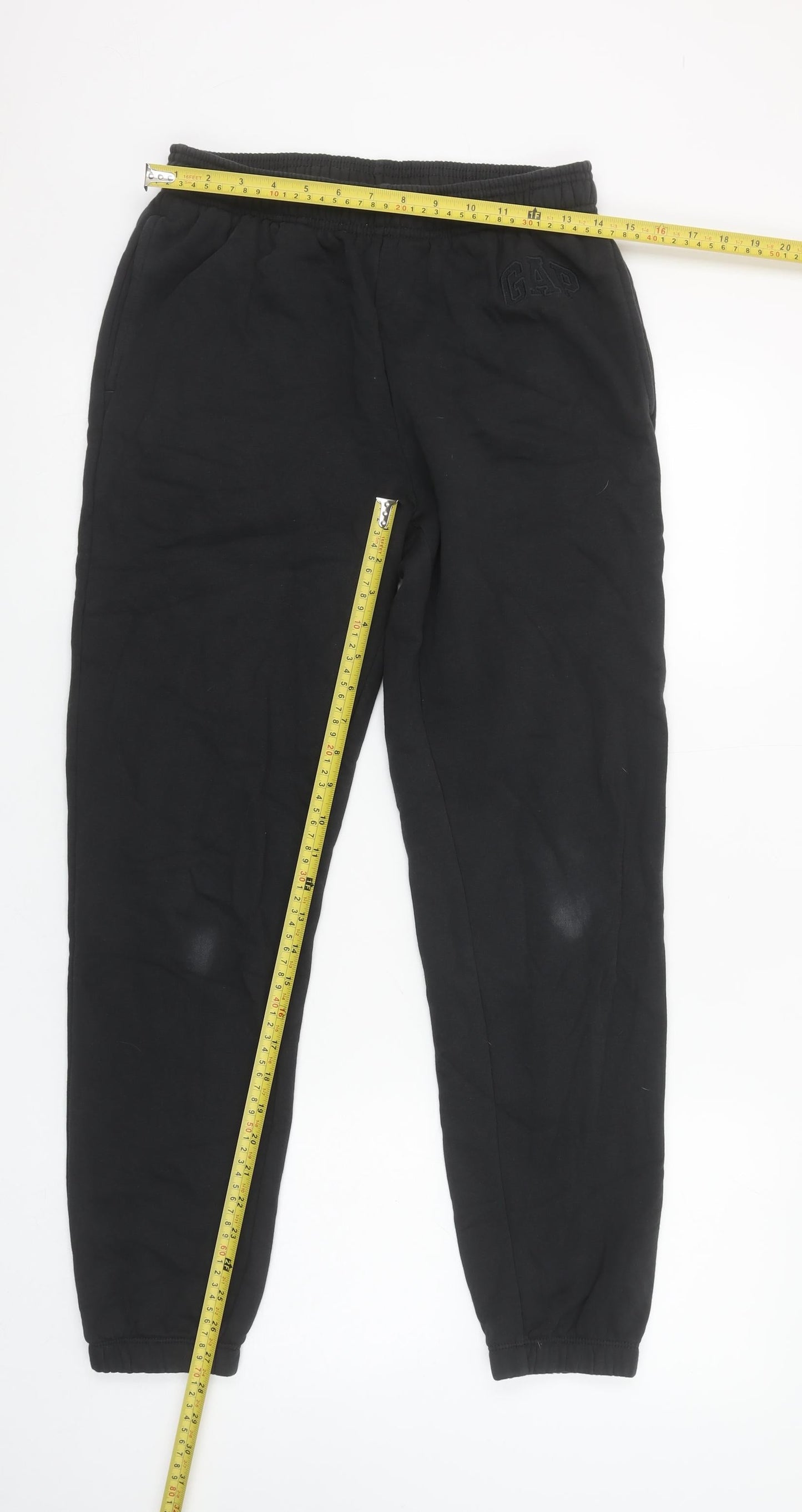 Womens UK Size XS Gap Regular Fit Jogger Black Trousers