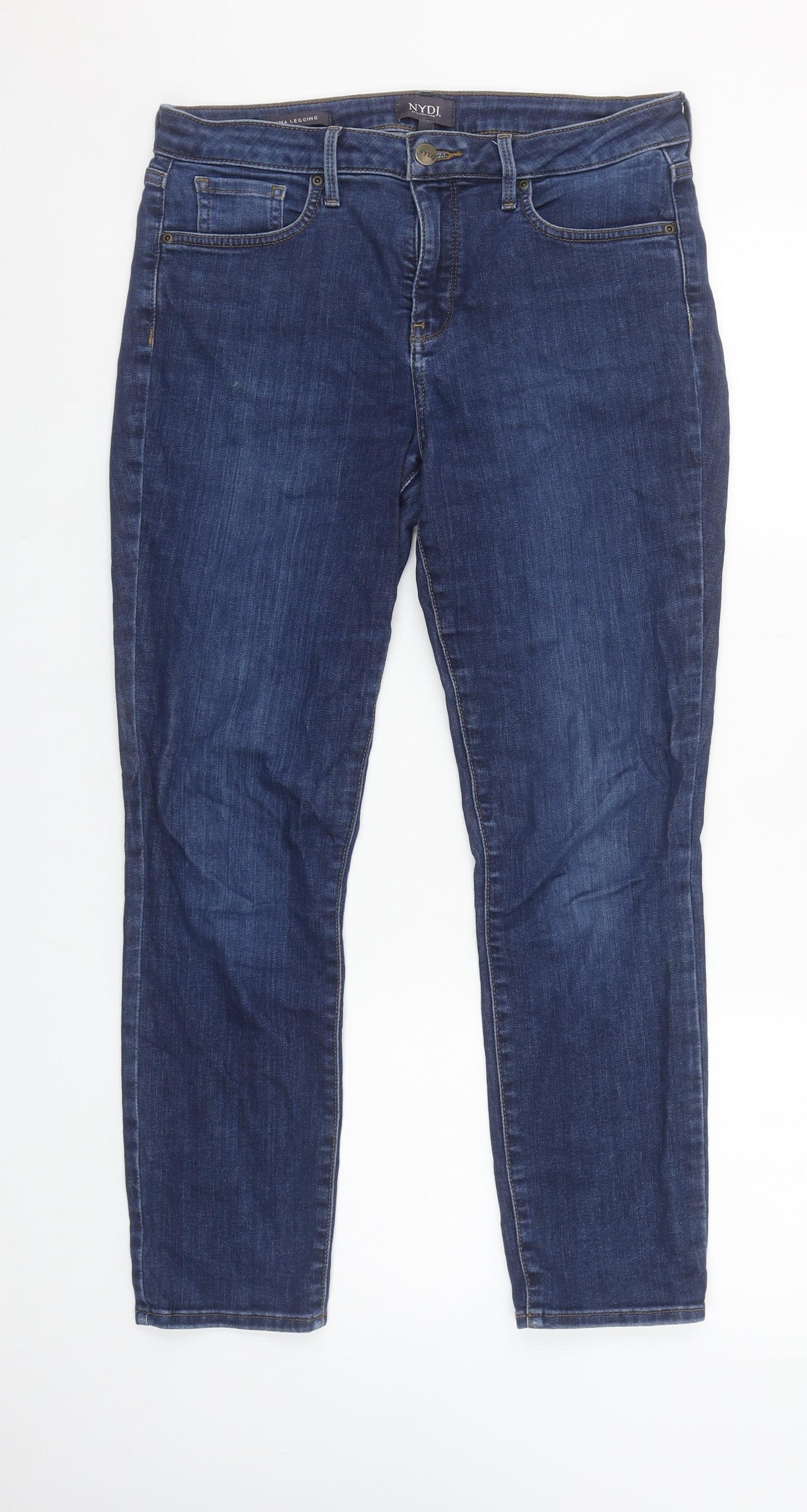 Womens UK Size 8 NYDJ Slim Fit Straight Blue Jeans