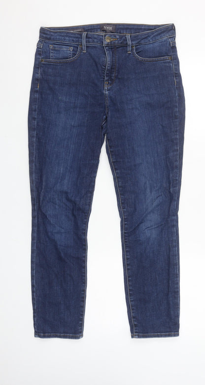 Womens UK Size 8 NYDJ Slim Fit Straight Blue Jeans