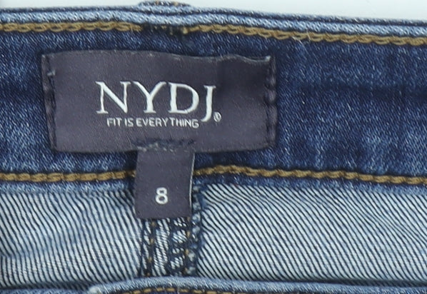 Womens UK Size 8 NYDJ Slim Fit Straight Blue Jeans