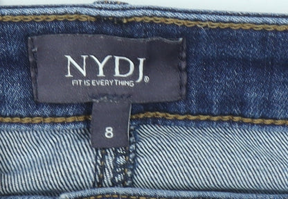 Womens UK Size 8 NYDJ Slim Fit Straight Blue Jeans