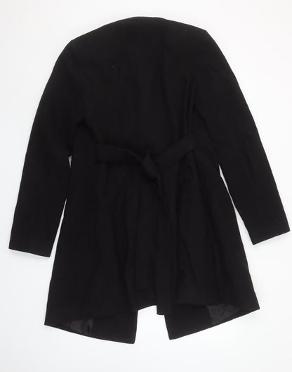 Womens UK Size S LOVE2WAIT Black Trench Coat