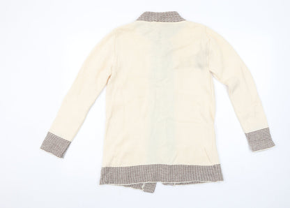 Womens UK Size 12 Keynote Beige Cardigan Jumper