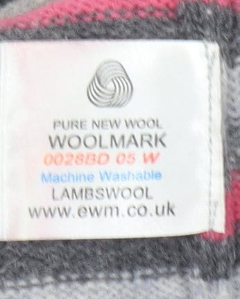 EWM Women’s Multicoloured Lambswool Striped Crew Neck Jumper S