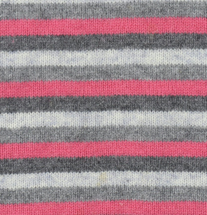 EWM Women’s Multicoloured Lambswool Striped Crew Neck Jumper S