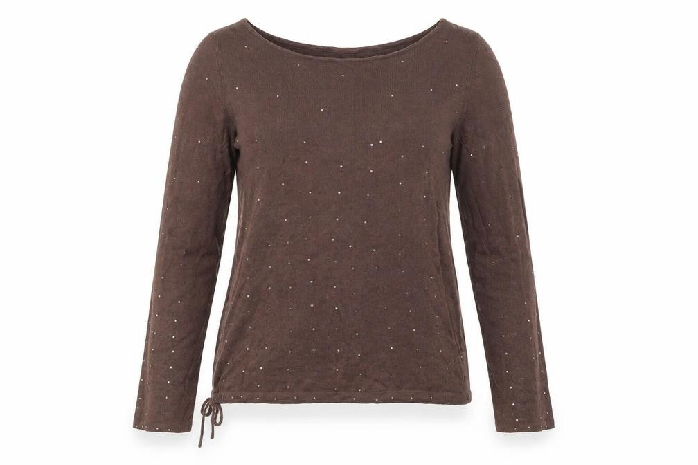 Womens UK Size M Calvin Klein Jeans Brown Pullover Jumper