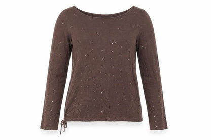 Womens UK Size M Calvin Klein Jeans Brown Pullover Jumper