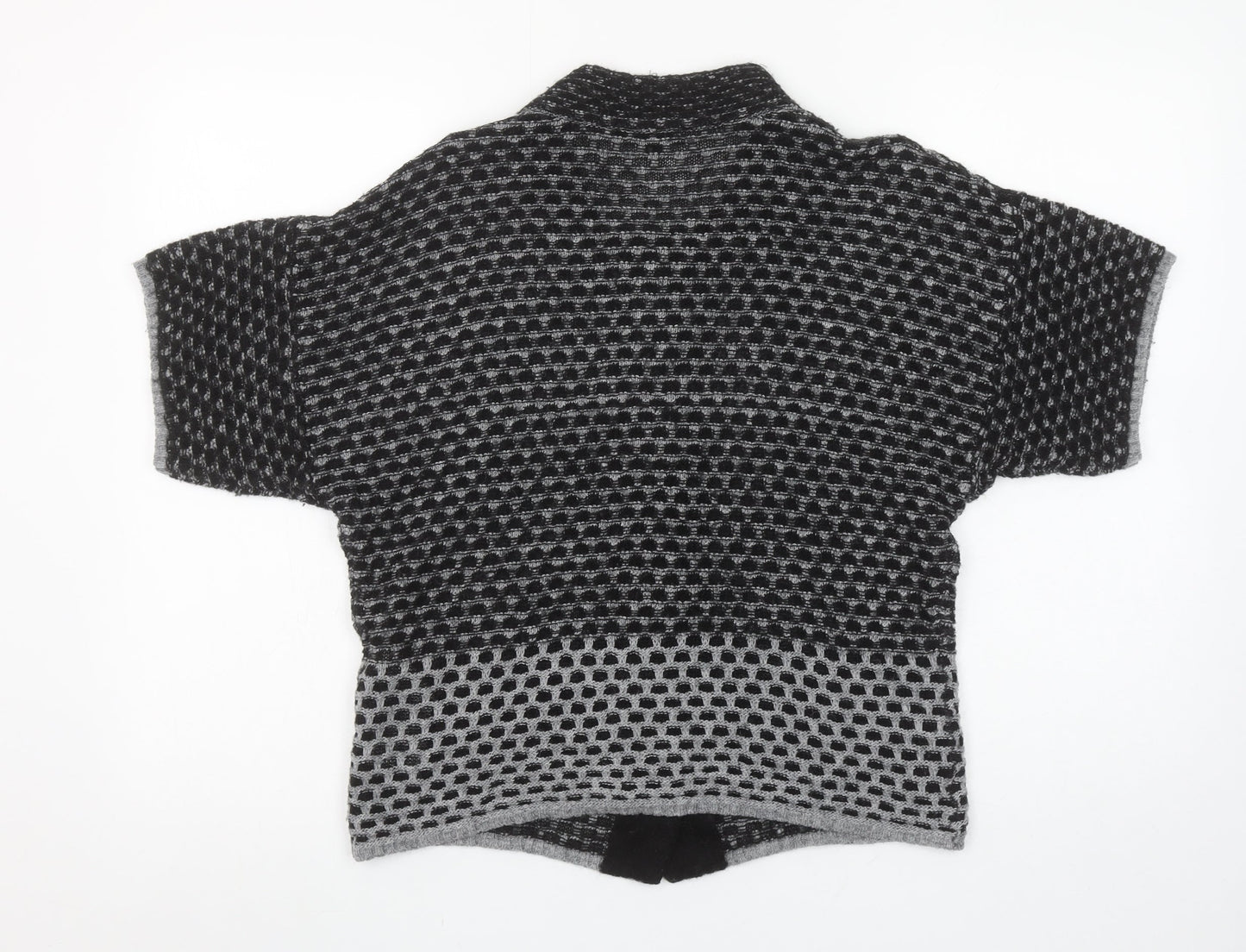 Womens UK Size S Brandtex Black Cardigan Jumper